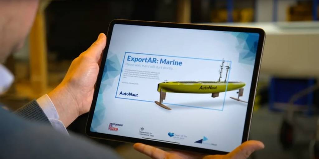 Marine AR shown on tablet